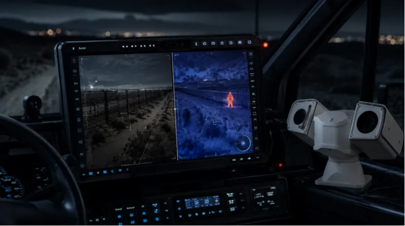 In-vehicle thermal monitoring screen
