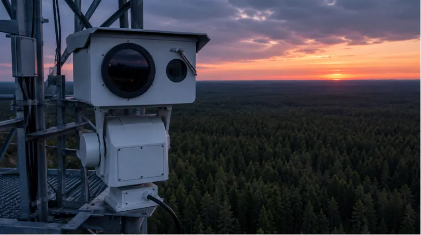 Thermal PTZ Camera for Forest Fire Prevention & Early Detection