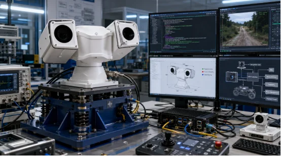 Robot PTZ camera vibration testing and SDK integration setup
