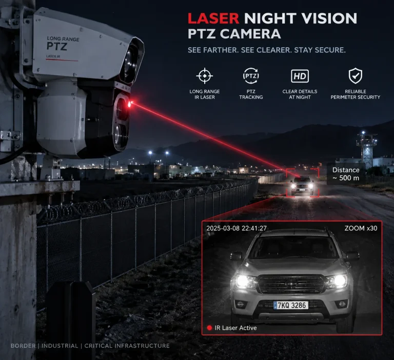 IR vs. Night Vision How a Laser Night Vision PTZ Camera Works
